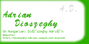adrian dioszeghy business card